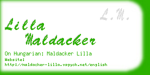 lilla maldacker business card